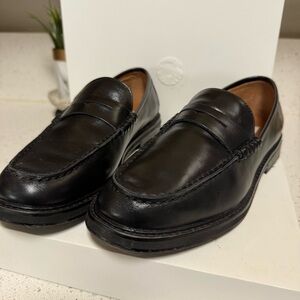 Steve Madden Black Leather Loafers